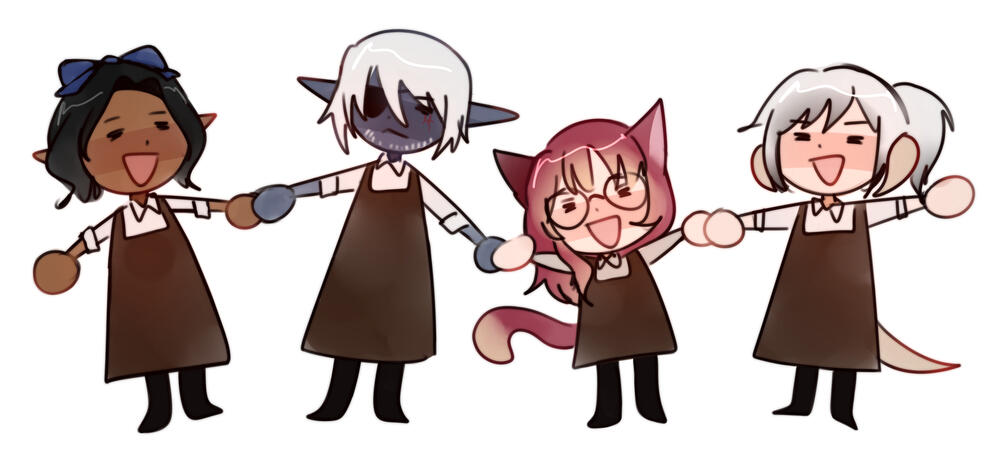 Cafe Staff by tinnymisu